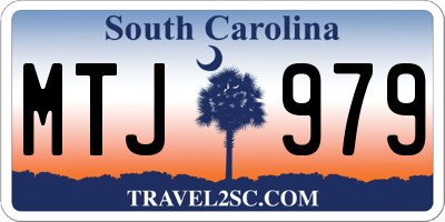 SC license plate MTJ979