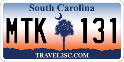 SC license plate MTK131