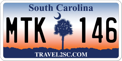 SC license plate MTK146