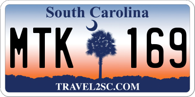 SC license plate MTK169
