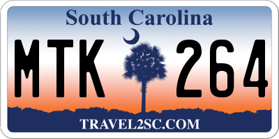 SC license plate MTK264