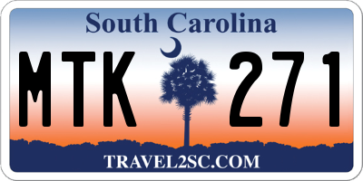 SC license plate MTK271