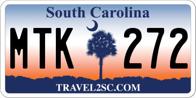 SC license plate MTK272