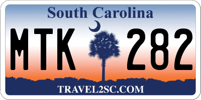 SC license plate MTK282