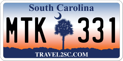 SC license plate MTK331