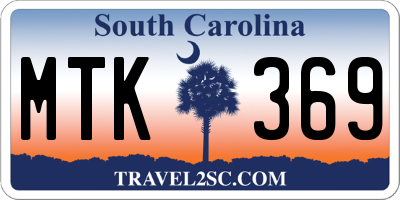 SC license plate MTK369