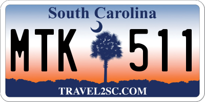 SC license plate MTK511
