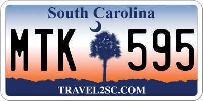SC license plate MTK595