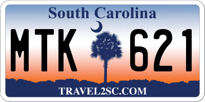 SC license plate MTK621