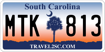 SC license plate MTK813