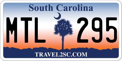 SC license plate MTL295