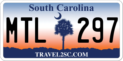 SC license plate MTL297