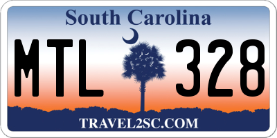 SC license plate MTL328