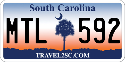 SC license plate MTL592