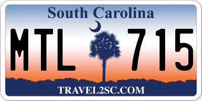 SC license plate MTL715