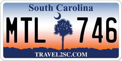 SC license plate MTL746