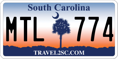 SC license plate MTL774