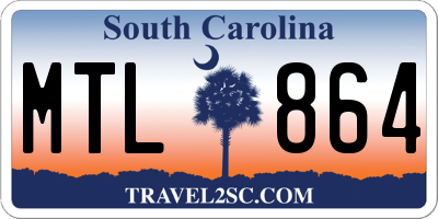 SC license plate MTL864