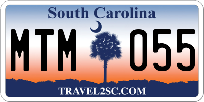 SC license plate MTM055