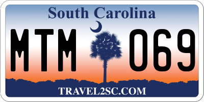 SC license plate MTM069