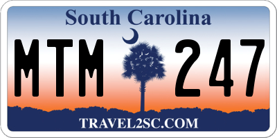 SC license plate MTM247