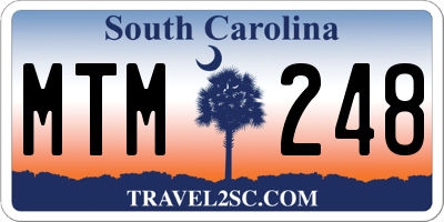 SC license plate MTM248