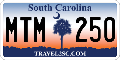 SC license plate MTM250