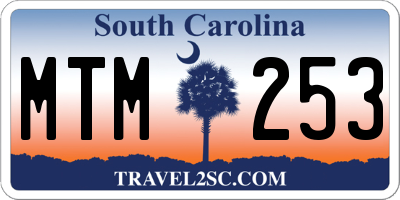 SC license plate MTM253