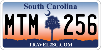 SC license plate MTM256