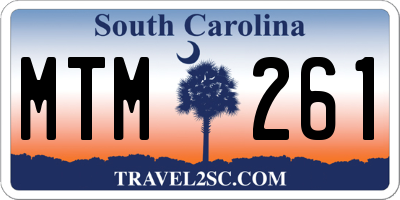SC license plate MTM261