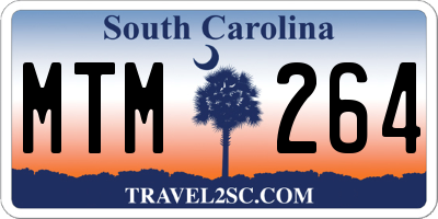 SC license plate MTM264