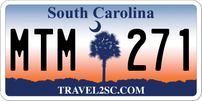 SC license plate MTM271