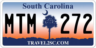 SC license plate MTM272
