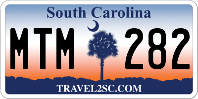 SC license plate MTM282