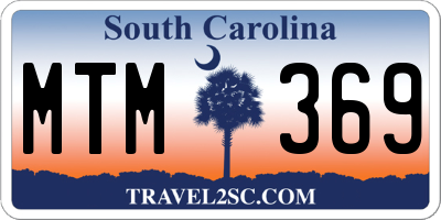 SC license plate MTM369