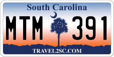 SC license plate MTM391