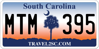 SC license plate MTM395