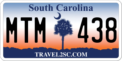 SC license plate MTM438
