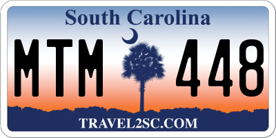 SC license plate MTM448