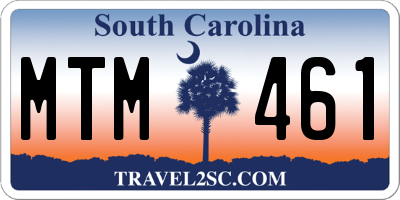 SC license plate MTM461