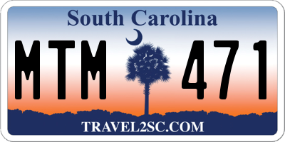 SC license plate MTM471