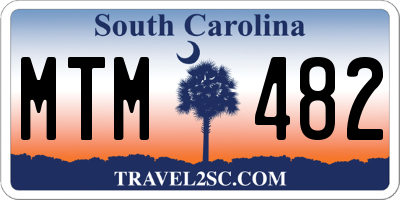 SC license plate MTM482