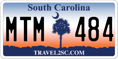SC license plate MTM484