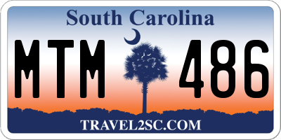 SC license plate MTM486