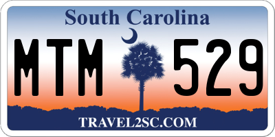 SC license plate MTM529