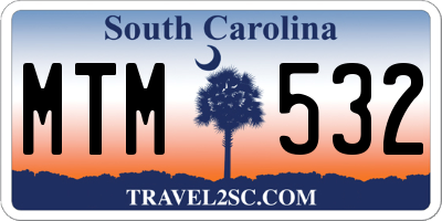 SC license plate MTM532