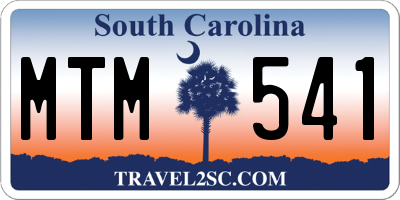SC license plate MTM541