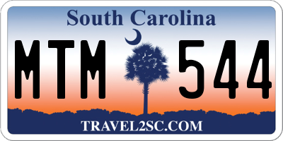 SC license plate MTM544