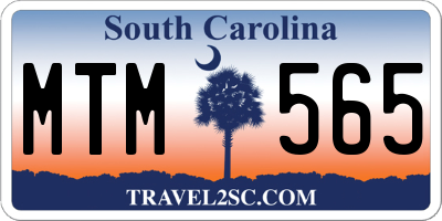 SC license plate MTM565