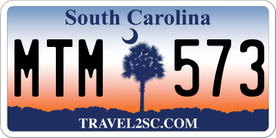 SC license plate MTM573
